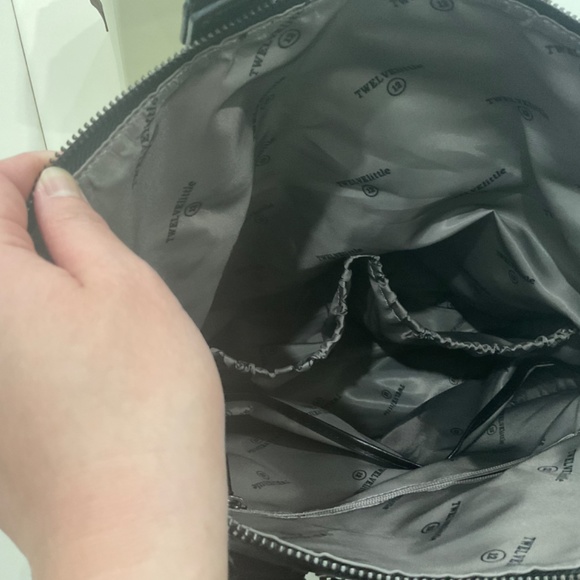 Twelvelittle unisex 3-in-1 foldover tote black - Picture 3 of 13